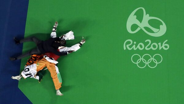 Ивуарийский тхэквондист Саллах Сиссе завоевал золотую медаль Олимпийских игр. 19 августа 2016 год