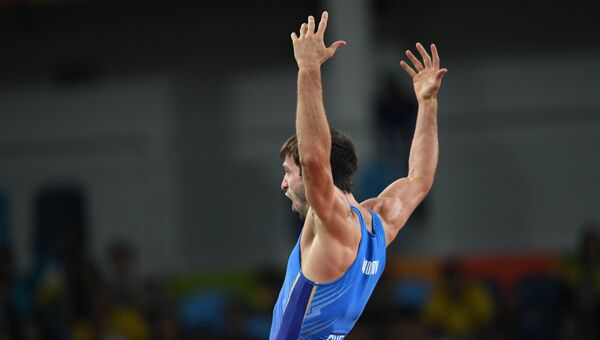 Сослан Рамонов (Россия) на XXXI летних Олимпийских играх
