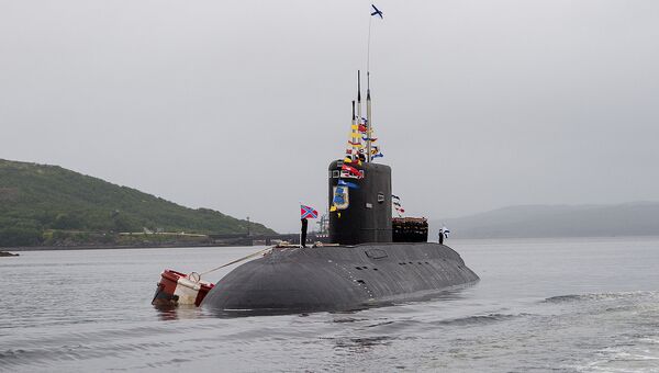 Дизель-электрическая подводная лодка Владикавказ проекта 877 Палтус. Архивное фото