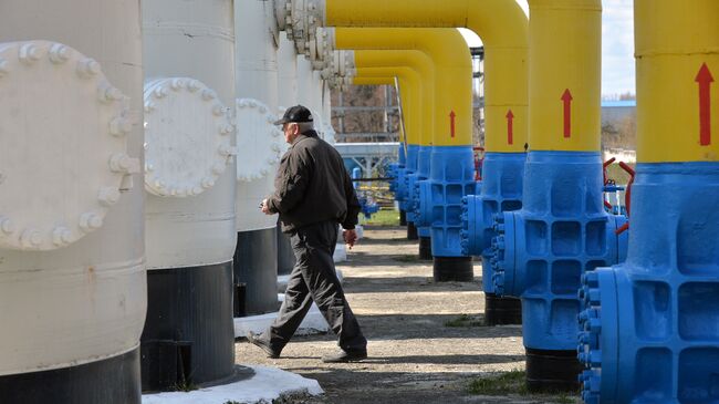 Газонасосная станция в Киевской области Украины. Архивное фото