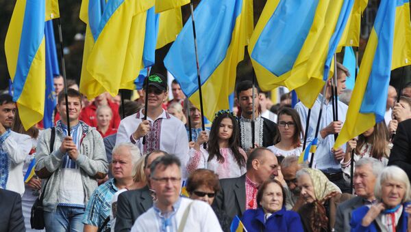 На праздновании Дня Независимости Украины. Архивное фото