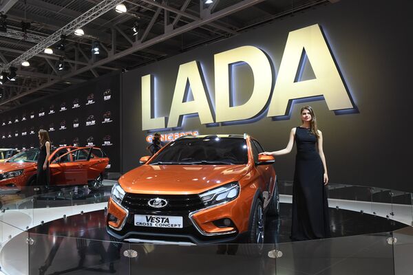 Автомобиль LADA Vesta на Московском международном автомобильном салоне-2016 Автомобиль LADA Vesta на Московском международном автомобильном салоне-2016