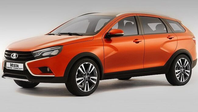 Автомобиль LADA Vesta Cross Concept универсал. Архивное фото