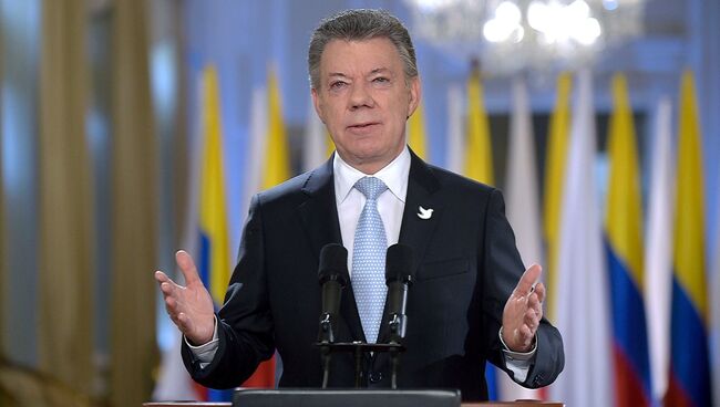 Президент Колумбии Мануэль Сантос. Архивное фото