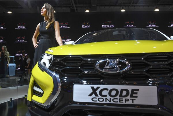 Автомобиль Lada Xcode на Московском международном автомобильном салоне-2016 Автомобиль Lada Xcode на Московском международном автомобильном салоне-2016