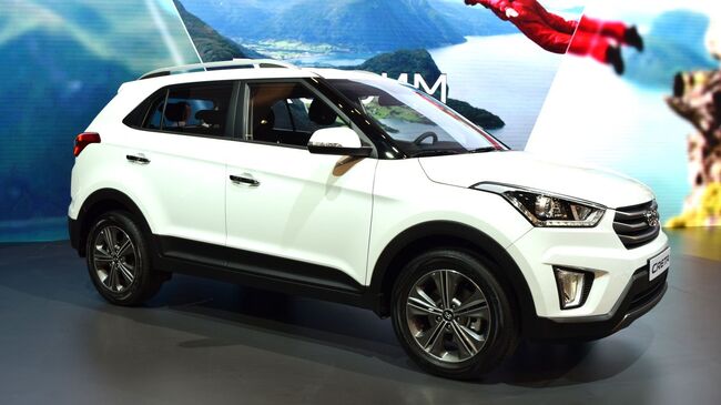 Кроссовер Hyundai Creta на автосалоне в Москве