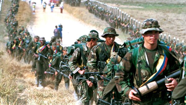 Повстанцы из Революционных вооруженных сил Колумбии. Архивное фото