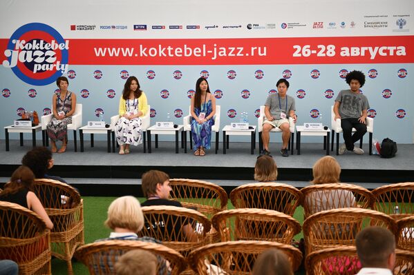 Пресс-конференция участников фестиваля Koktebel Jazz Party музыкантов Tachibana Quintet (Япония)
