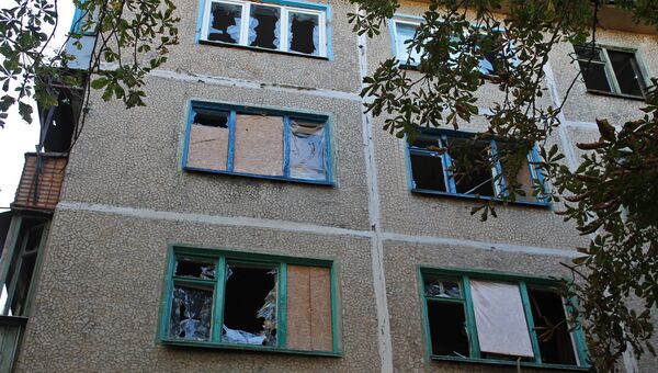 Последствия обстрела Куйбышевского района Донецка украинскими силовиками