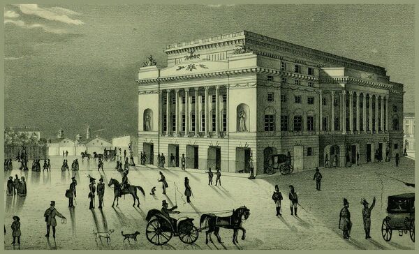 Александринский театр – литография 1840-х гг Александринский театр – литография 1840-х гг