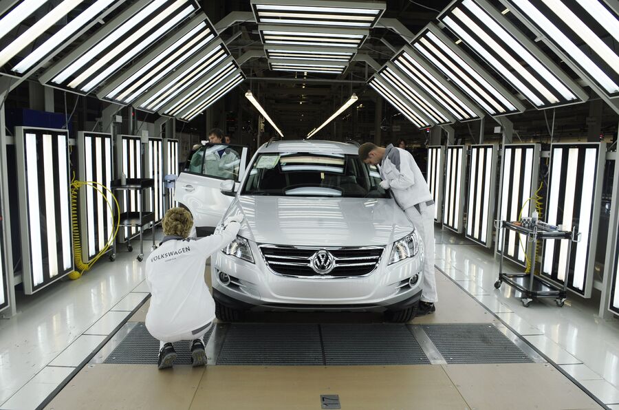 Производство полного цикла на заводе Volkswagen Group Rus в Калуге