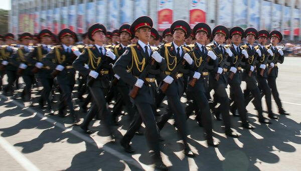 Празднование в Бишкеке 25-летия независимости Киргизии. 31 августа 2016