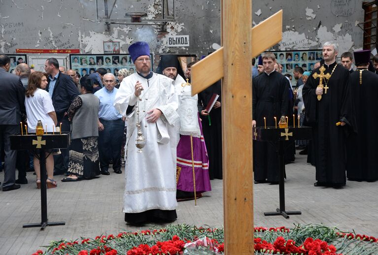 Богослужение в память о погибших 1-го сентября в Беслане