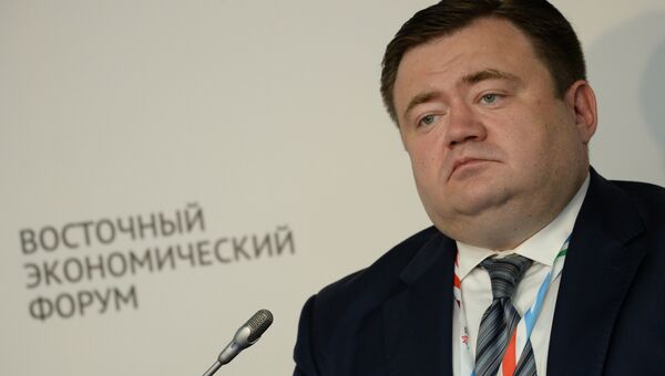 Генеральный директор АО Российский экспортный центр Петр Фрадков на Восточном экономическом форуме во Владивостоке