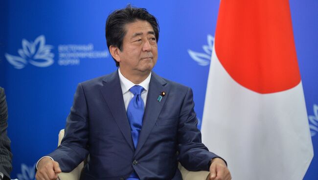 2 сентября 2016. Премьер-министр Японии Синдзо Абэ. Архивное фото