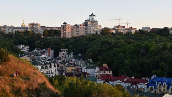 Вид на один из районов Киева