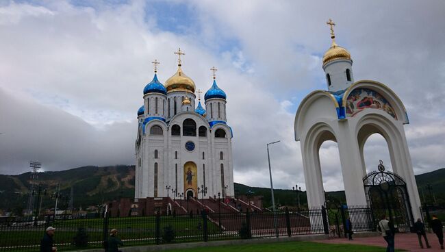 Кафедральный собор Рождества Христова в Южно-Сахалинске, который освтятит патриарх Кирилл в ходе визита на Сахалин