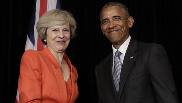 Президент США Барак Обама и премьер-министр Великобритании Тереза Мэй. 4 сентября 2016 год