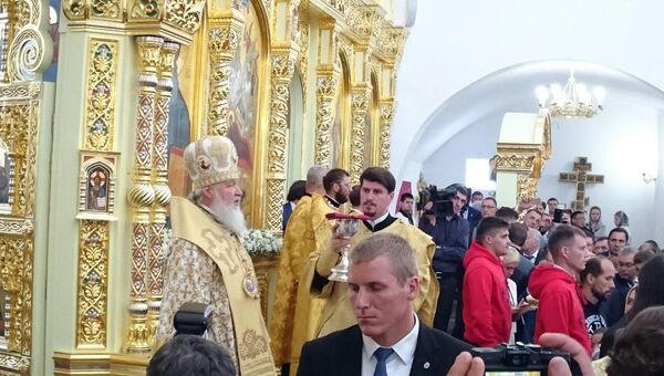 Патриарх Московский и всея Руси Кирилл на Сахалине