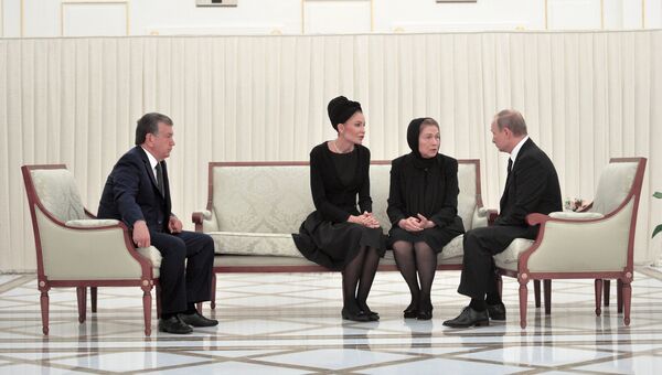 Владимир Путин выражает соболезнования вдове президента Узбекистана Татьяне Каримовой и его младшей дочери — Лоле Каримовой-Тилляевой. 6 сентября 2016