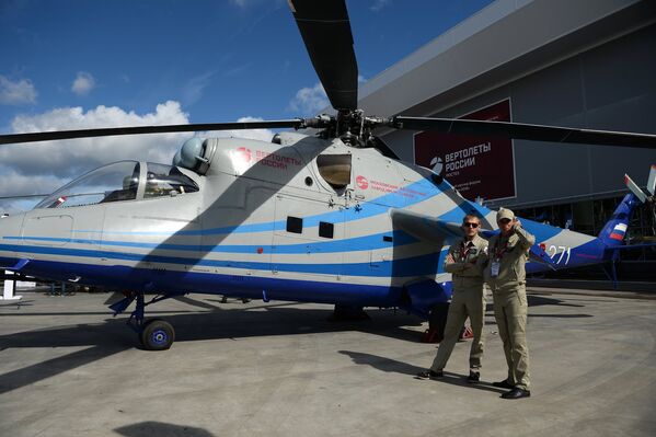 Летающая лаборатория перспективного скоростного вертолета, представленная в открытой экспозиции на Международном военно-техническом форуме АРМИЯ-2016
