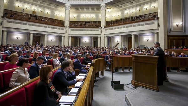 Заседание Верховной Рады в Киеве. Архивное фото