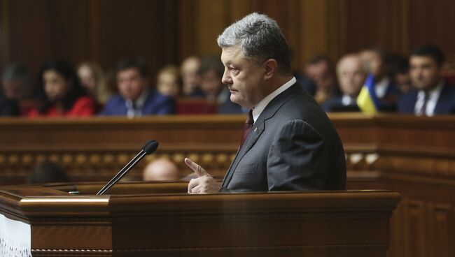 Президент Украины Петр Порошенко. Архивное фото