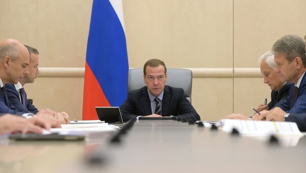 Дмитрий Медведев на совещании о расходах бюджета в части агропромышленного и рыбохозяйственного комплексов. 6 сентября 2016