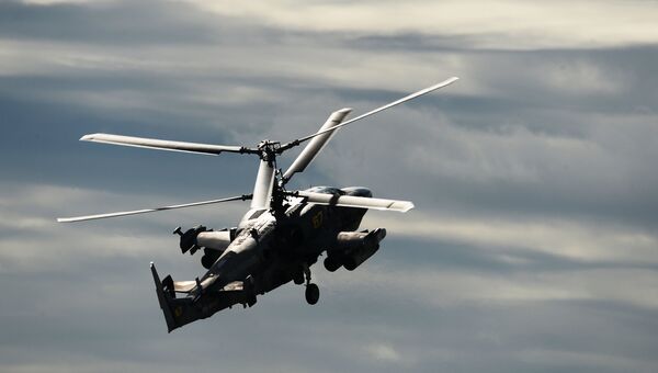 Вертолет огневой поддержки Ка-52 Аллигатор . Архивное фото