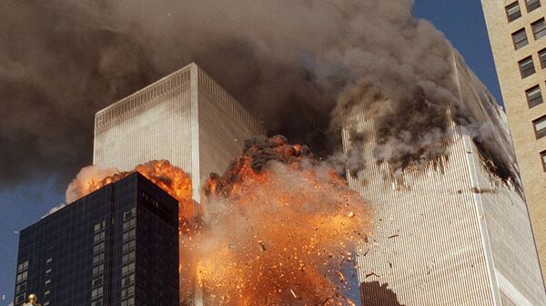 Во время теракта 11 сентября 2001 года в Нью-Йорке. Архивное фото