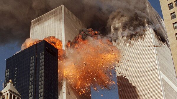 Во время теракта 11 сентября 2001 года в Нью-Йорке, архивное фото