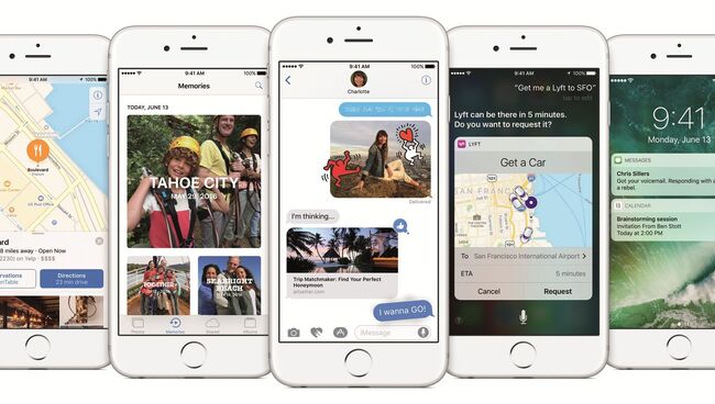 Интерфейс и приложения Apple iOS 10