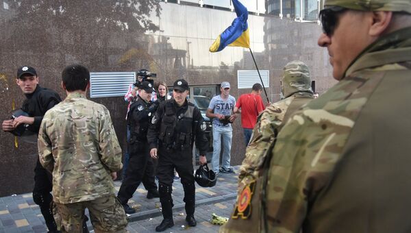 Беспорядки у Генконсульства РФ в Одессе. Архивное фото