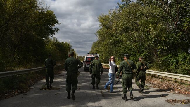 Обмен военнопленными между ДНР, ЛНР и Украиной в городе Счастье. Архивное фото