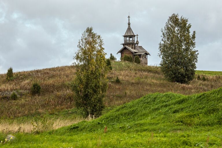 Часовня Спаса Нерукотворного в деревне Вигово в Карелии