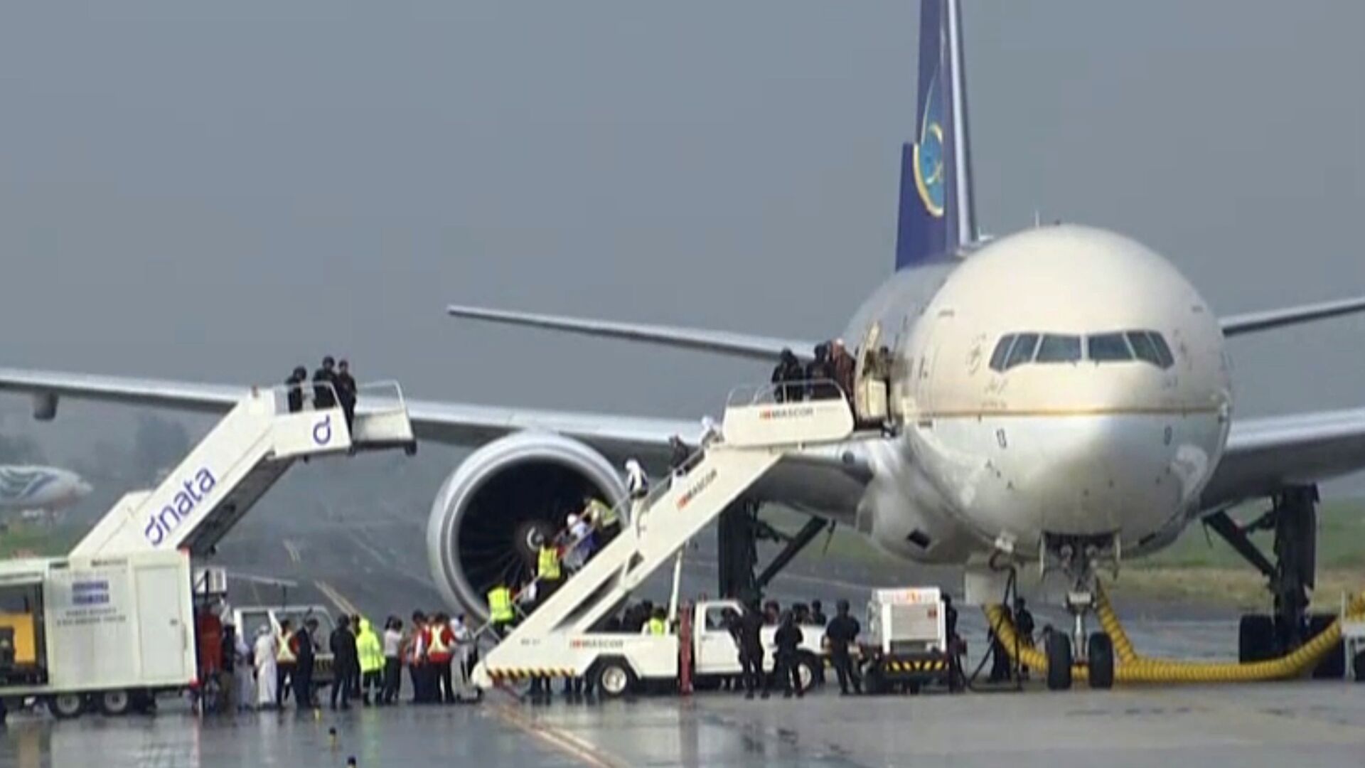 Самолет авиакомпании Saudia Airlines в аэропорту Манилы - РИА Новости, 1920, 13.06.2023