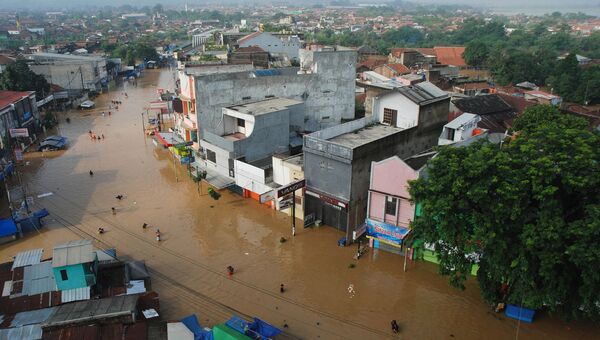 Наводнение в городе Бандунг, Западная Ява. Сентябрь 2016