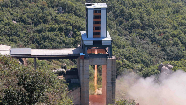 Испытания нового ракетного двигателя в Северной Корее. 20 сентября 2016