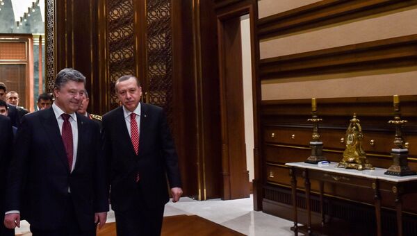 Президент Украины Петр Порошенко и президент Турции Тайип Эрдоган. Архивное фото