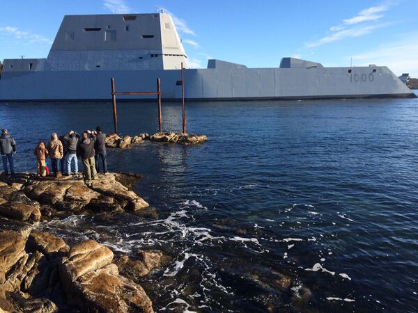 Эсминец ВМС США USS Zumwalt Эсминец ВМС США USS Zumwalt