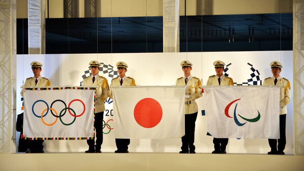 Церемония поднятия флагов Олимпийских и Паралимпийских игр 2020 года в Токио. Архивное фото