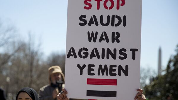 Протестующие против войны в Йемене. Архивное фото