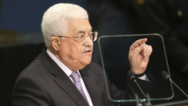 Президент Палестины Махмуд Аббас во время выступления на 71-й сессии Генеральной Ассамблеи ООН. Архивное фото