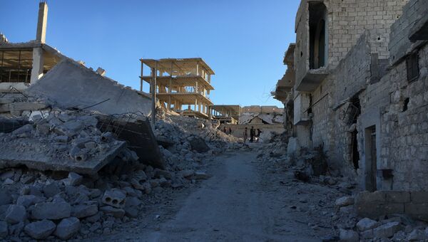 Разрушенные улицы в Сирии. Архивное фото