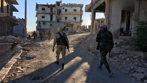 Бойцы бригады ополчения Аль-Кудс на северо-востоке Алеппо. Архивное фото