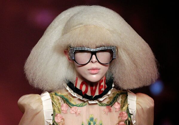 Показ коллекции Gucci на Неделе моды в Милане