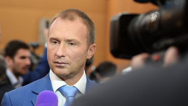 Заместитель Председателя Государственной Думы Игорь Лебедев отвечает на вопросы журналистов