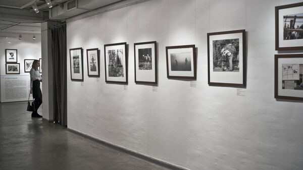 Посетительница на выставке в Центре фотографии имени братьев Люмьер в Москве. Архивное фото