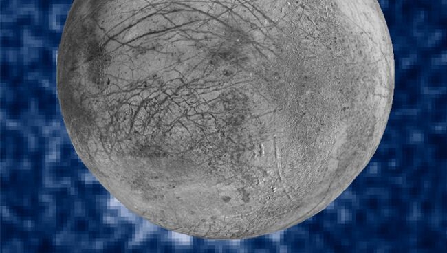 Извержения гейзеров на Европе (снизу) Извержения гейзеров на Европе (снизу)