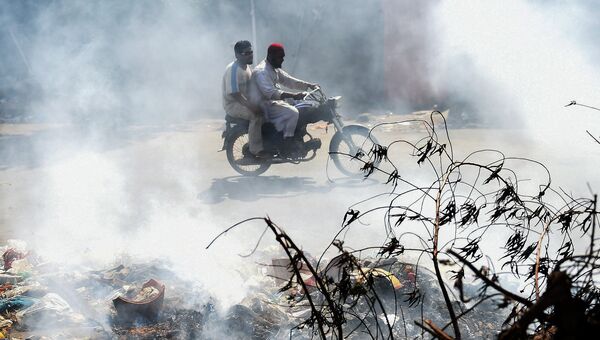Загрязненный воздух в Карачи, Пакистан